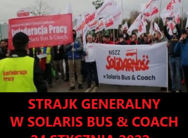 obraz dla wpisu: Strajk w Solaris Bus & Coach