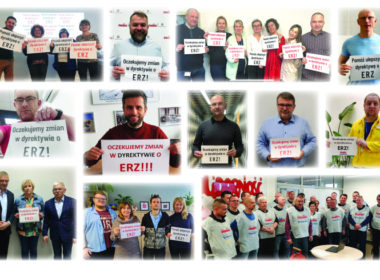 obraz dla wpisu: „Solidarnościowi” członkowie ERZ apelują do polskich europarlamentarzystów o poparcie zmian w dyrektywie!