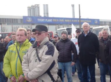 obraz dla wpisu: Pracownicy tyskiej fabryki Fiata znów protestowali